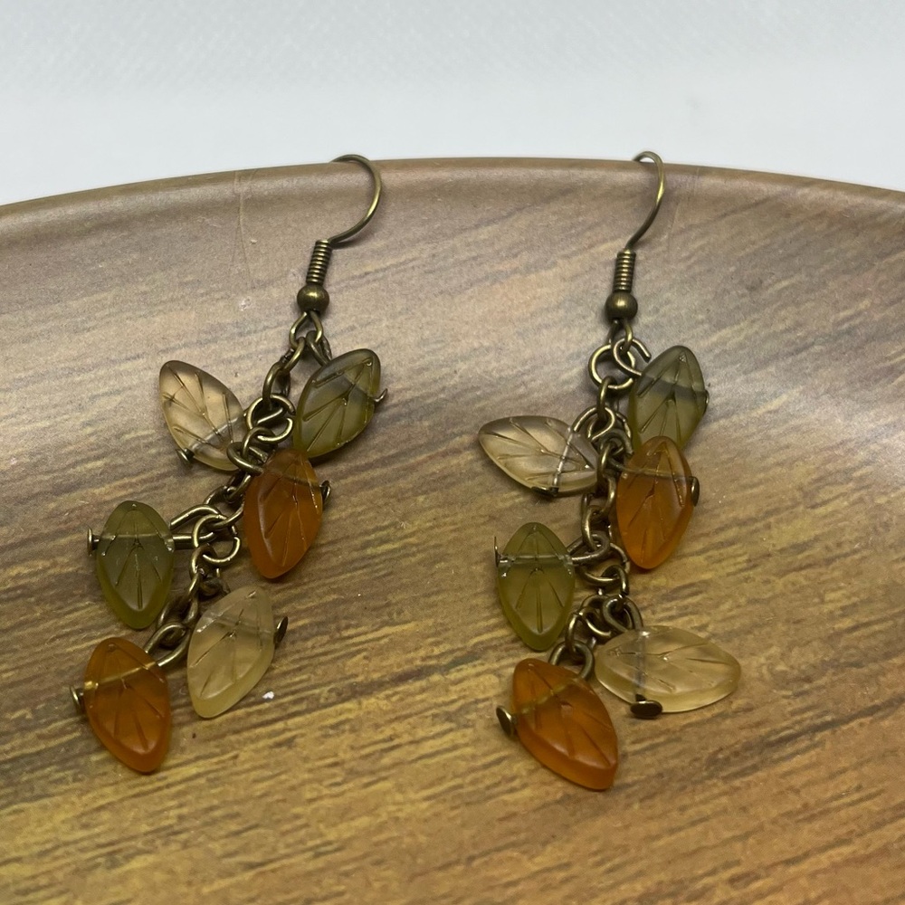 Fall leaf earrings